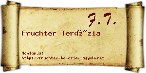 Fruchter Terézia névjegykártya