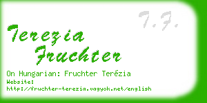 terezia fruchter business card